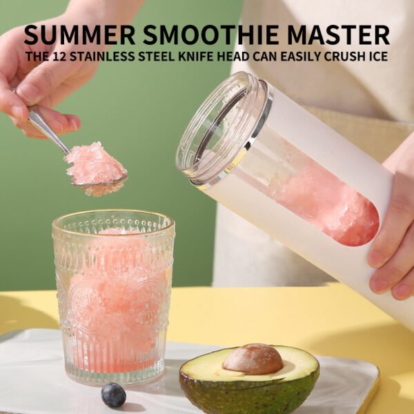 Portable Rechargeable Juice Blender Compact Handheld Electric Smoothie Maker For Travel Office Home