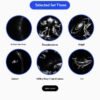 Projection Night Light - USB Powered Starry Sky Lamp for Bedroom Nursery Ambient Lighting