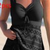 Korean Version Of Solid Color Lace One-piece Swimsuit