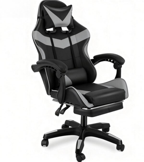 Massage Office Chair Gaming Computer Desk Swivel Recliner Chair Leather Footrest
