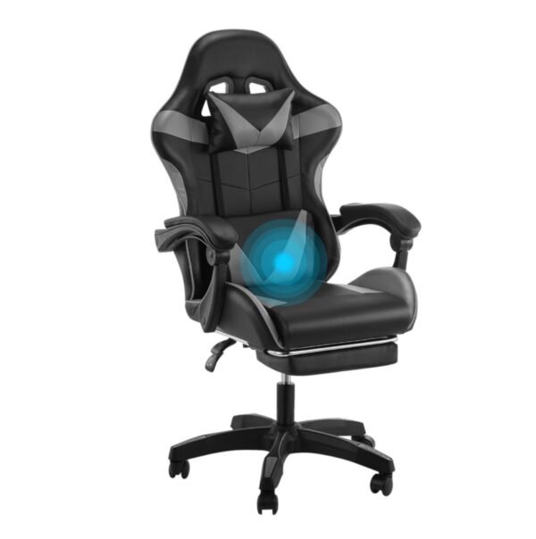 Massage Office Chair Gaming Computer Desk Swivel Recliner Chair Leather Footrest