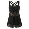 Korean Version Of Solid Color Lace One-piece Swimsuit