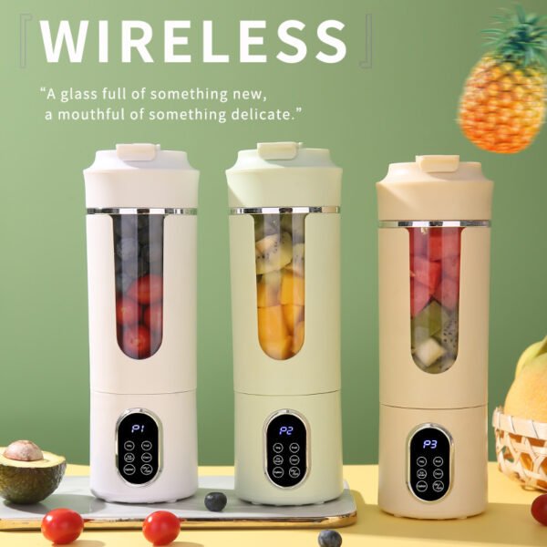 Portable Rechargeable Juice Blender Compact Handheld Electric Smoothie Maker For Travel Office Home