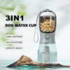 Dog Water Cup Drinking Food Garbage Bag Three-in-one Portable Small Multi-functional Pet Cups Pets Supplies