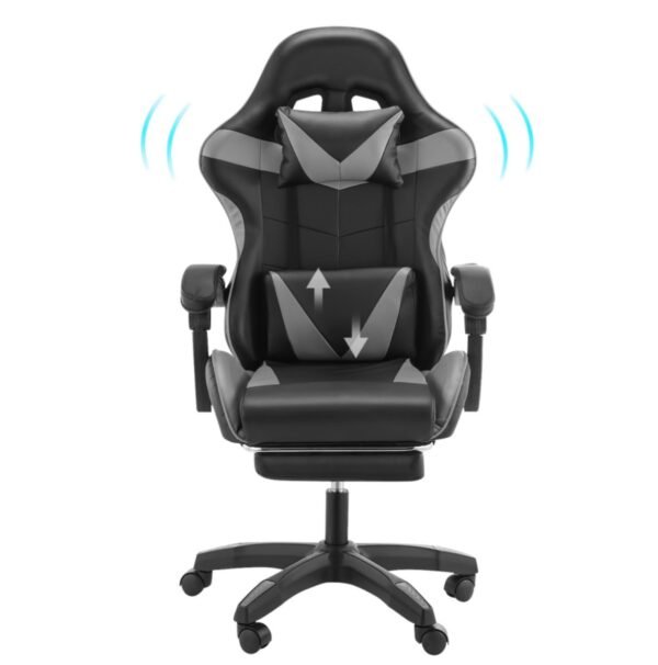Massage Office Chair Gaming Computer Desk Swivel Recliner Chair Leather Footrest
