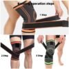 Unisex Knee Support Wrap For Meniscus Protection-Compression Straps, Adjustable Athletic Knee Brace For Cycling, Workout & Sports Riders