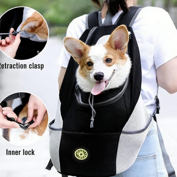 NEW Pet Dog Carrier Puppy Travel Mesh Backpack Front Travel Portable Breathable Bag