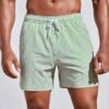 Men's 3D Striped Print Shorts Summer Casual Lightweight Beach Pants