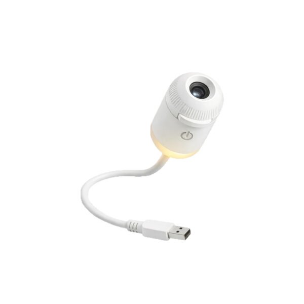 Projection Night Light - USB Powered Starry Sky Lamp for Bedroom Nursery Ambient Lighting