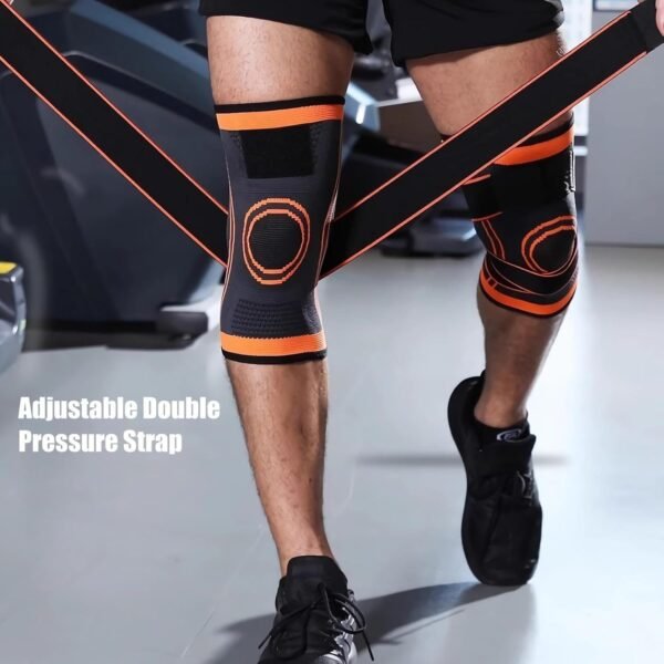 Unisex Knee Support Wrap For Meniscus Protection-Compression Straps, Adjustable Athletic Knee Brace For Cycling, Workout & Sports Riders