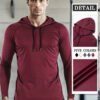 Moisture-wicking Quick-drying Fitness Apparel Long-sleeve Hooded Tophoodie