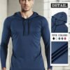 Moisture-wicking Quick-drying Fitness Apparel Long-sleeve Hooded Tophoodie