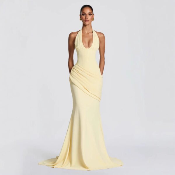 Womens Fashion New Arrival Elegant, Backless, Waist-cinching Dress