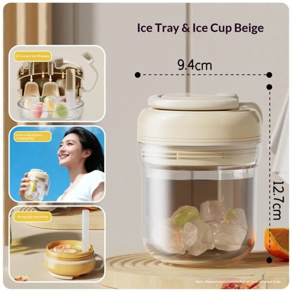 3-in-1 Ice Cube Tray Water Cup Household Breakfast Cup