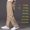 Men's Washed Casual Pants Multi-Pocket Plus-Size Work Trousers
