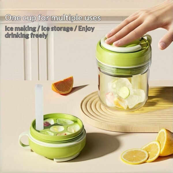 3-in-1 Ice Cube Tray Water Cup Household Breakfast Cup