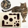 Entertainment And Scratching Combo Tautaus Solid Wood Maze