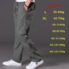 Men's Washed Casual Pants Multi-Pocket Plus-Size Work Trousers