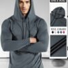Moisture-wicking Quick-drying Fitness Apparel Long-sleeve Hooded Tophoodie