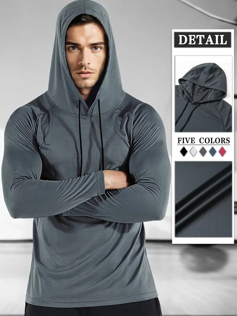 Moisture-wicking Quick-drying Fitness Apparel Long-sleeve Hooded Tophoodie