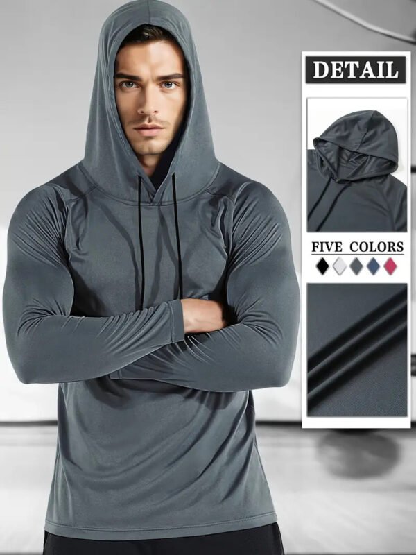 Moisture-wicking Quick-drying Fitness Apparel Long-sleeve Hooded Tophoodie