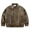Retro Leather Clothing For Men And Women Loose
