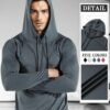 Moisture-wicking Quick-drying Fitness Apparel Long-sleeve Hooded Tophoodie