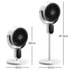 723762ee-c075-489a-9e0d-9ccbdd6f6f6e.jpg Air Circulator Fan, 110V 40W Standing Desk 2-in-1 Fan With Remote, LED Display, 3 Speeds & 12H Timer, Auto Horizontal Oscillation, Vertical Manual Adjustment